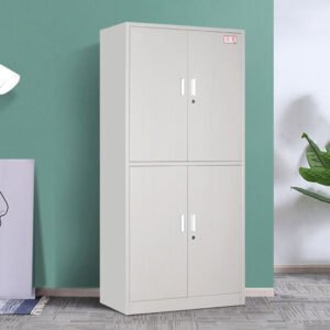 4-Door steel office storage cabinet
