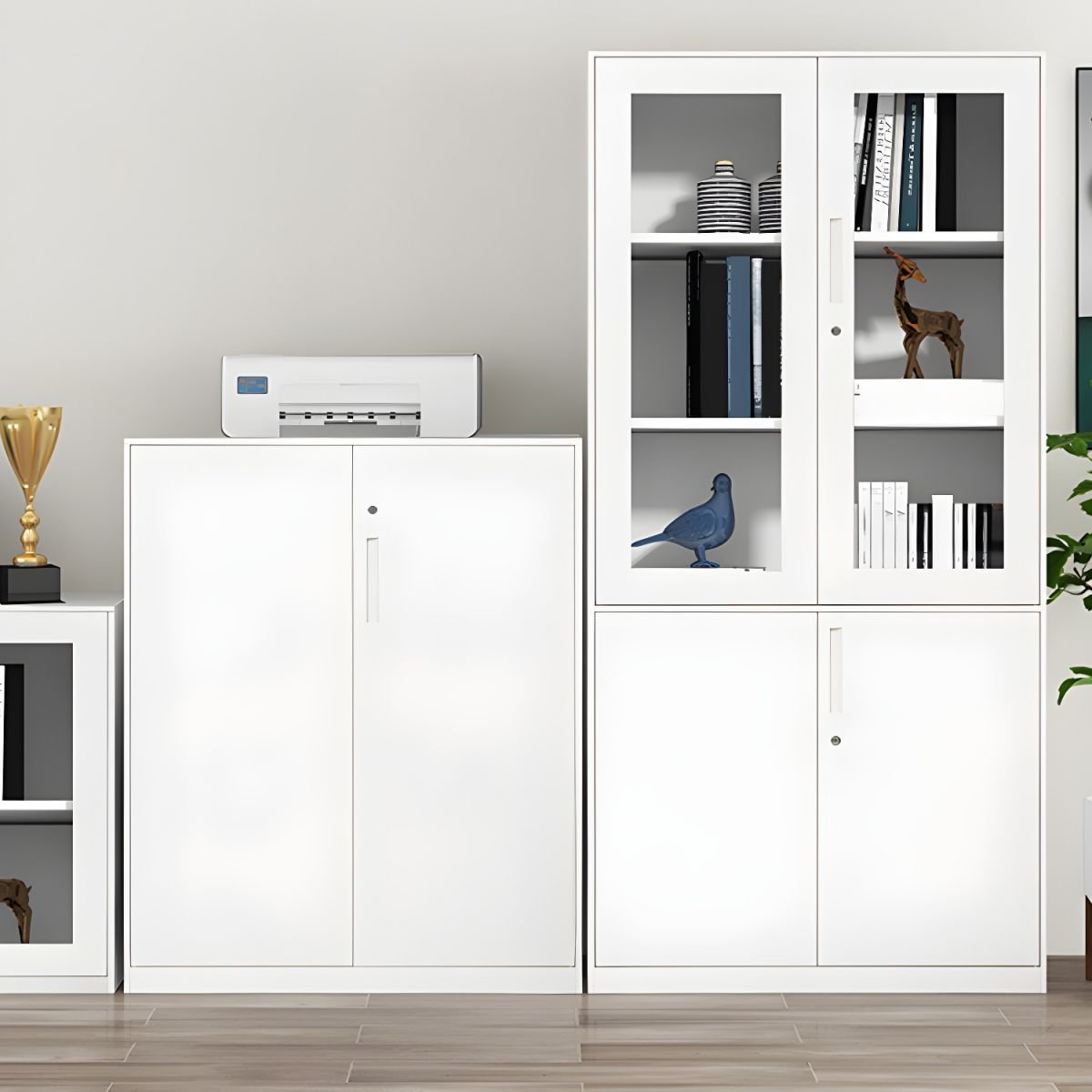 2-Door Modern steel filing Cabinet for Office - Image 2