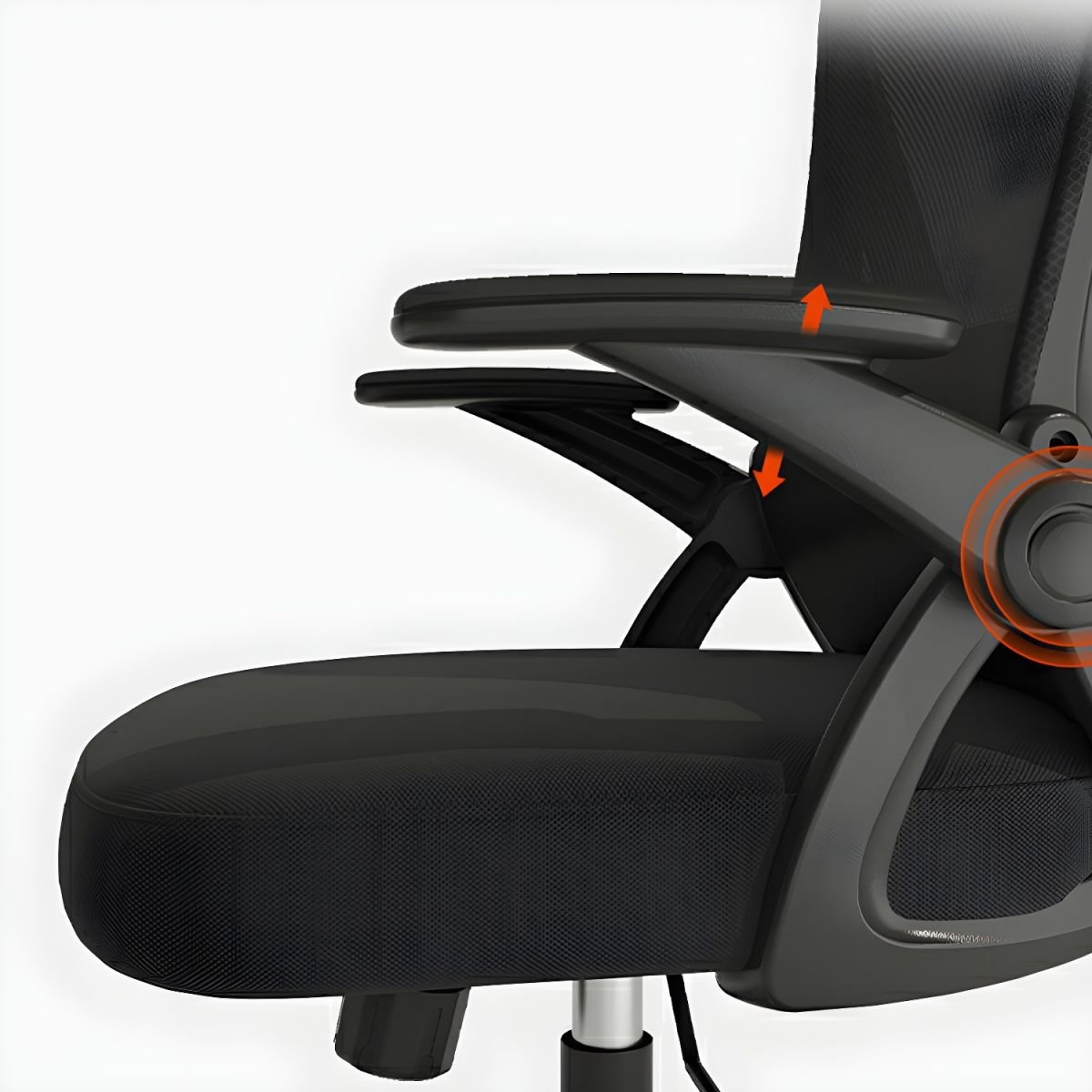 Premium High Back Mesh Office Chair with Foldable Armrests & Headrest - Image 4