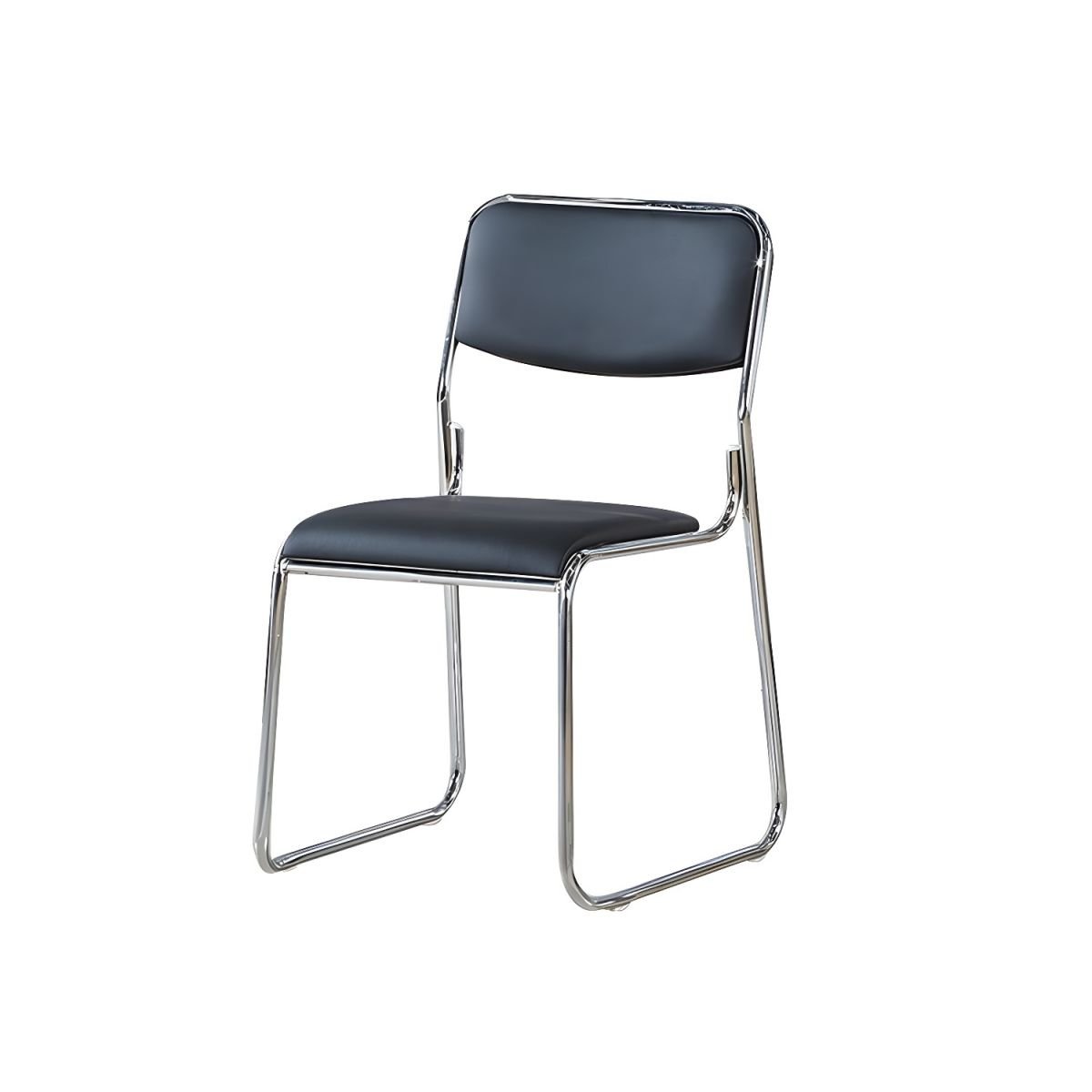 Stackable Chrome Guest Chairs - Image 4