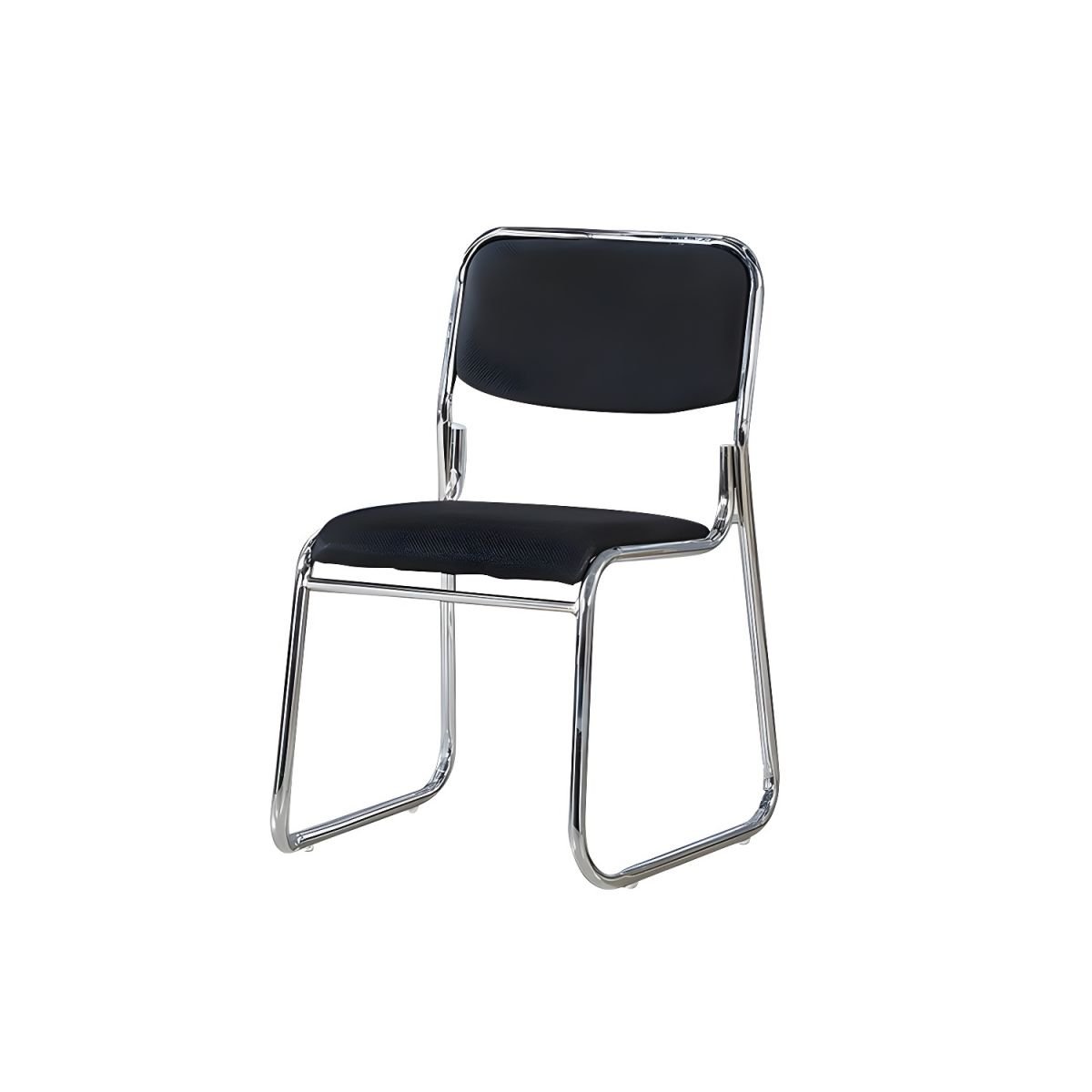 Stackable Chrome Guest Chairs - Image 3