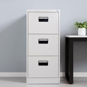 3-Drawer Metallic Filing Cabinet
