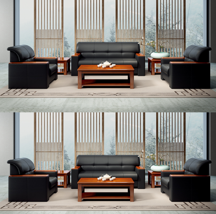 5 seater Executive leather Sofa Set - Image 3
