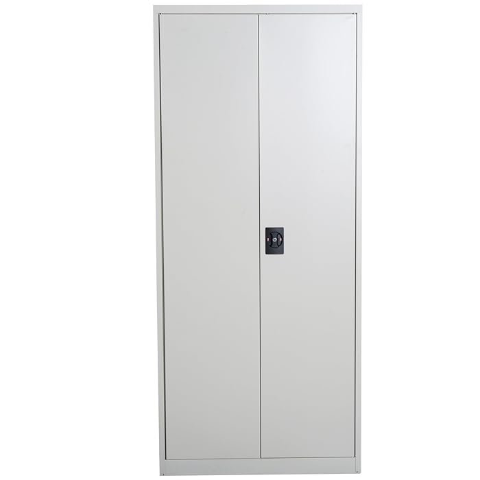Tall 2-Door Metal Filing Cabinet – Lockable Storage with Adjustable Shelves - Image 4