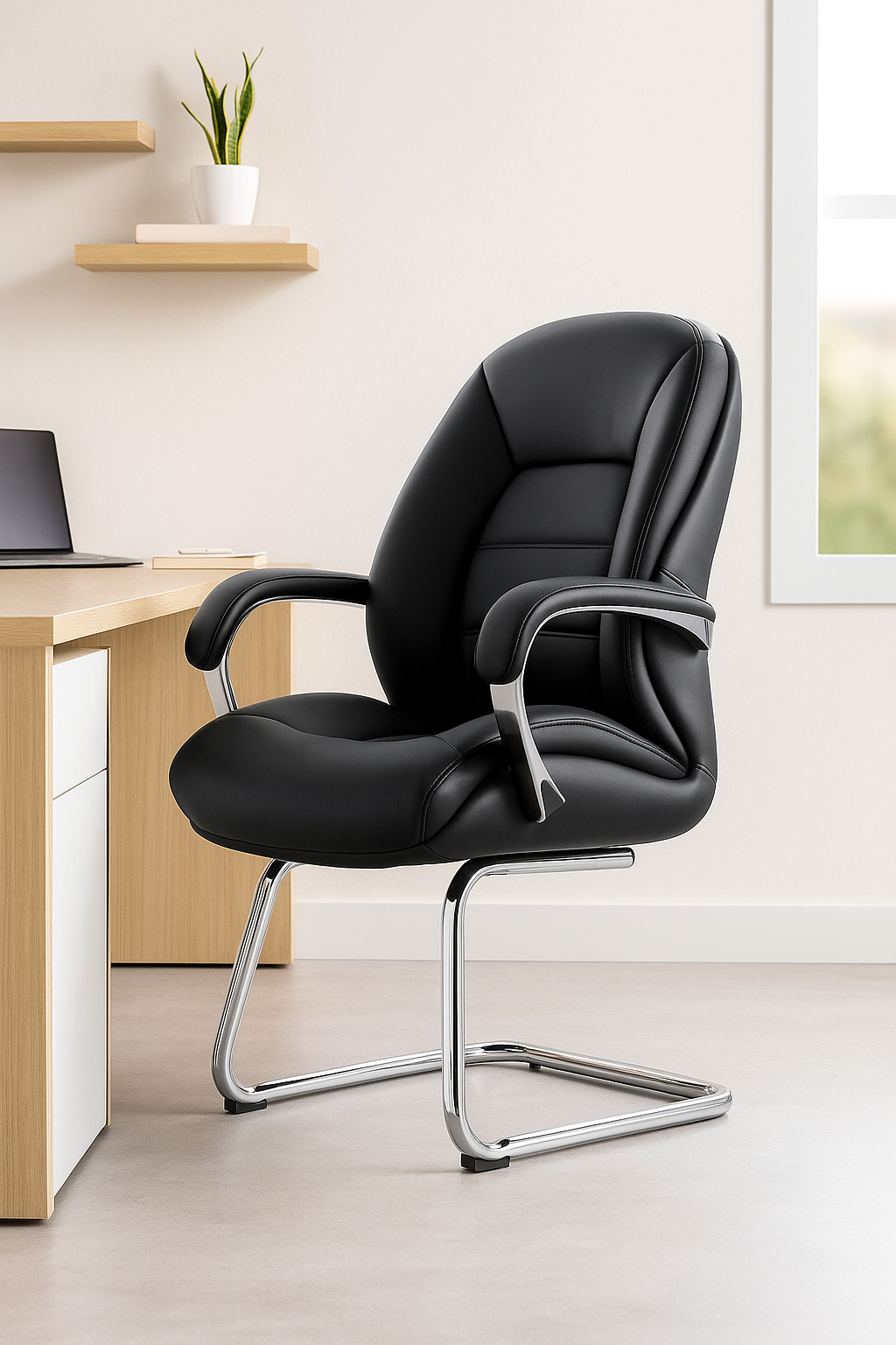 Niki Black Visitor Office Chair