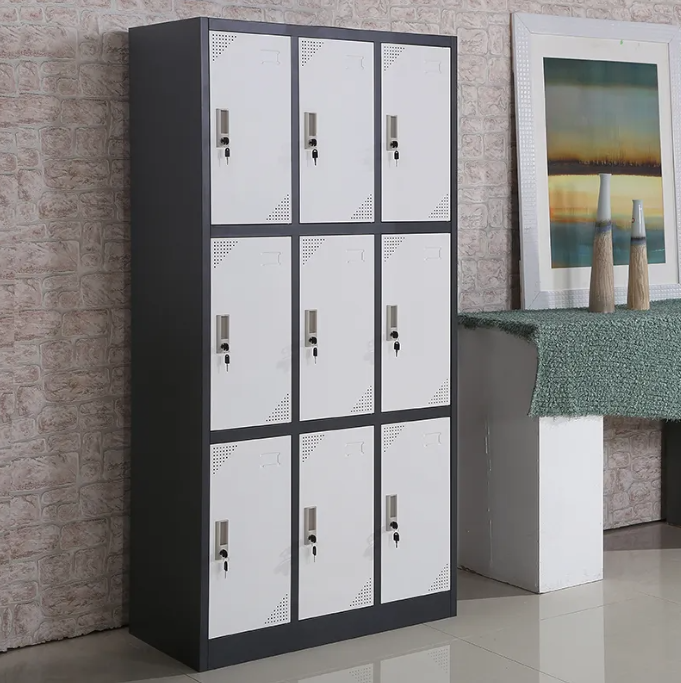 9 Locker Office Filing Cabinet