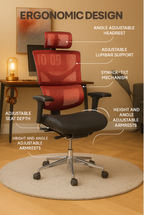 Ergonomic High Back Mesh Office Chair