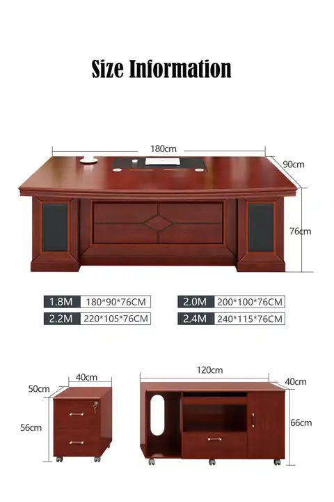 1.8 meters executive office table 9418 - Image 5