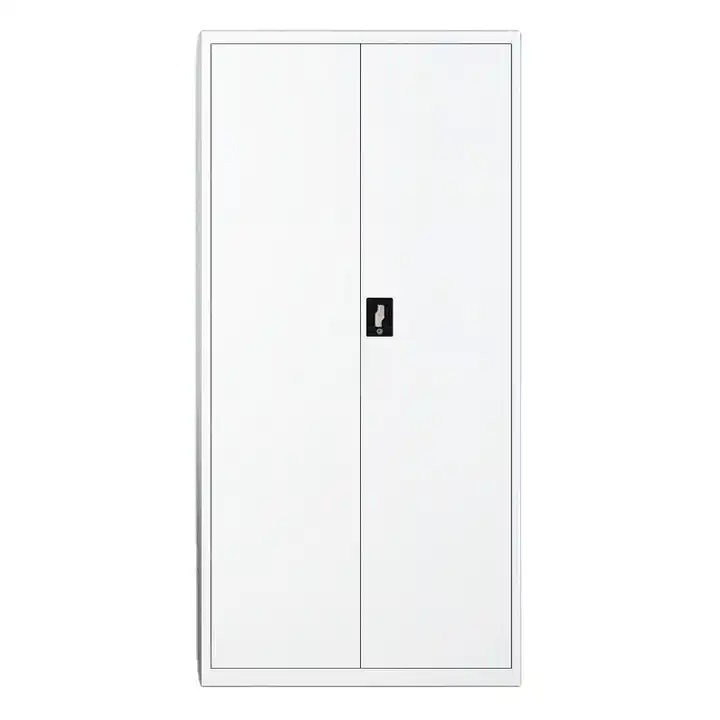 Tall 2-Door Metal Filing Cabinet – Lockable Storage with Adjustable Shelves - Image 3