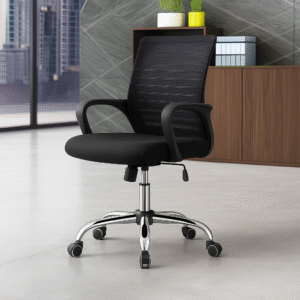 Mid-Back Mesh Office Chair – Sleek Design with Ergonomic Comfort