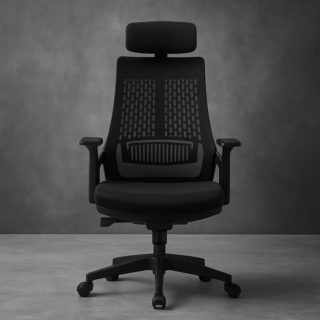 ErgoComfort High-Back Mesh Office Chair with Headrest