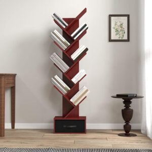 9 tier modern office bookshelf.